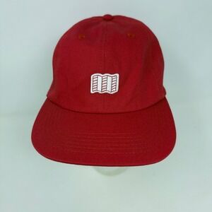 Topo Designs Red Map‎ Logo Baseball Hay Cap Adjustable Strap Back